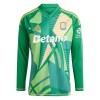 Conjunto (Camiseta+Pantalón Corto) Portero Manga Larga Aston Villa 2024-25 Verde - Niño